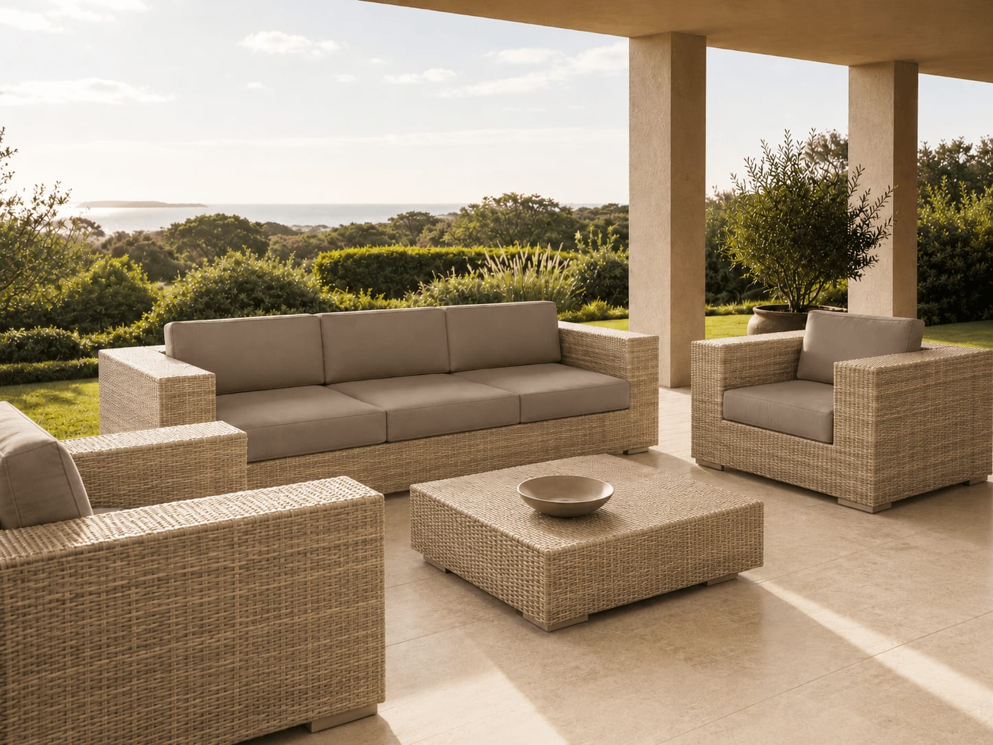 Handcrafted all-weather outdoor furniture by Mirage Furniture